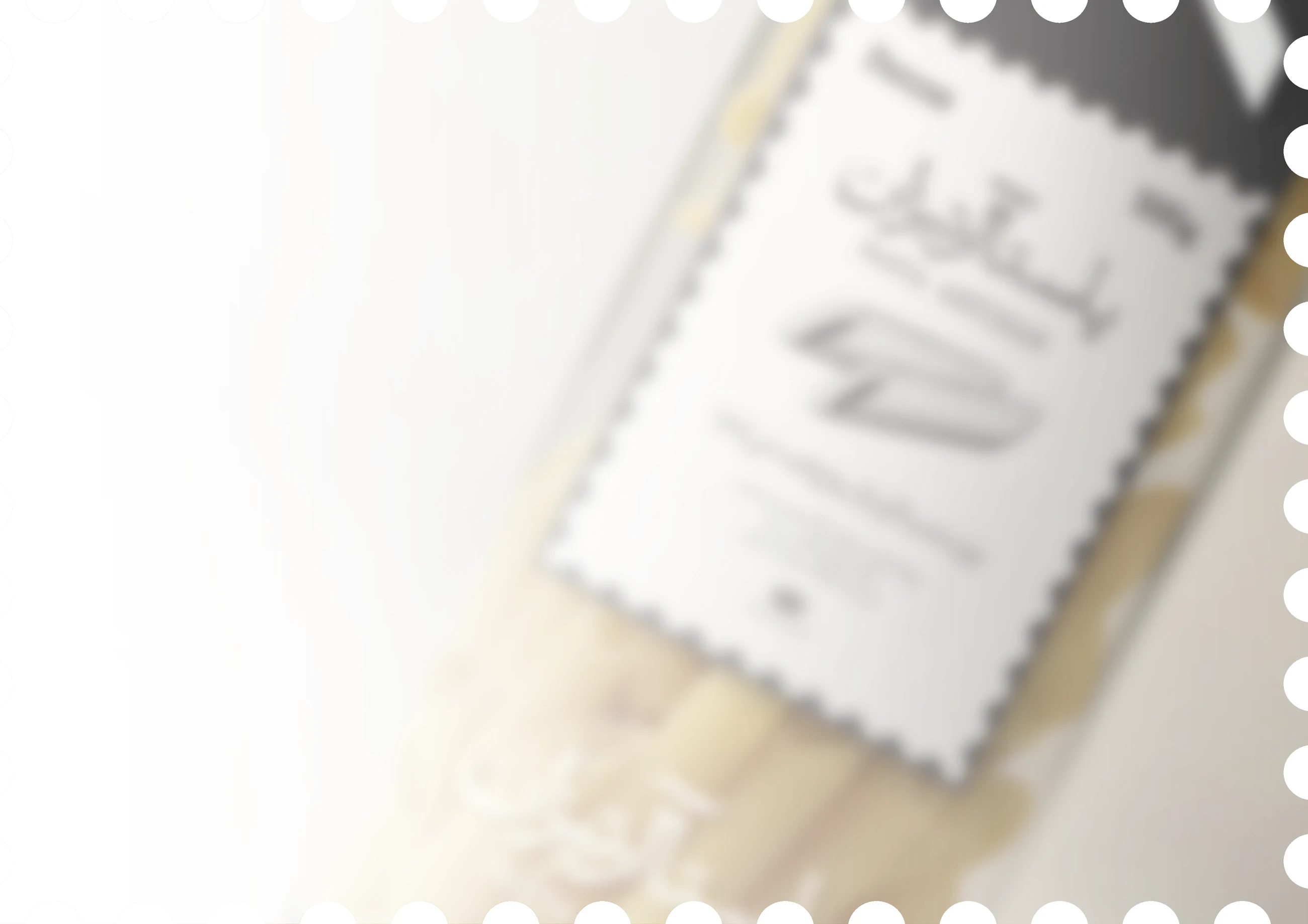 A Pasta Artisan jar, its stamp-cut label held close and out of focus.